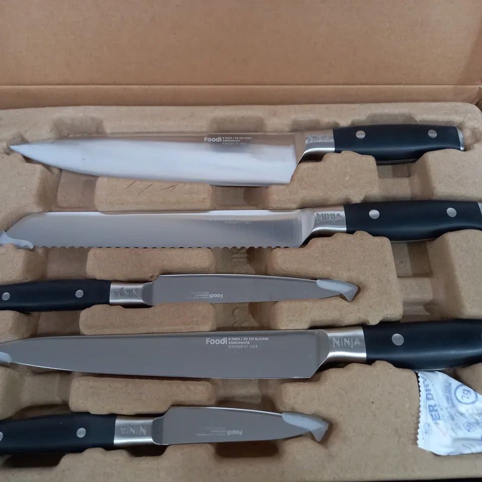 BOXED NINJA FOODI STAYSHARP 5 PIECE KNIFE SET