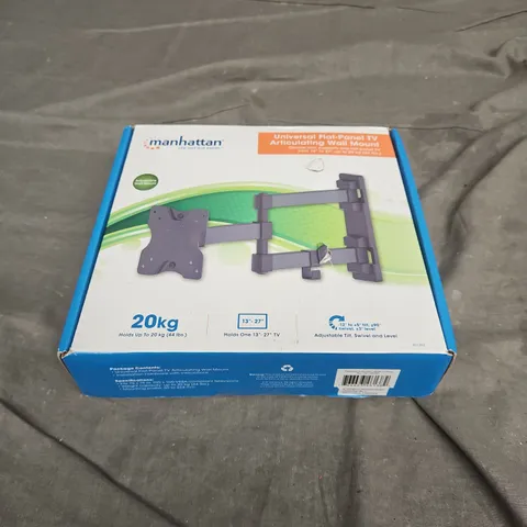 BOXED MANHATTEN UNIVERSAL FLAT-PANEL TV ARTICULATING WALL MOUNT IN BLACK