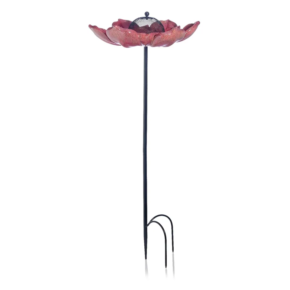OUTLET MY GARDEN STORIES BIRD FEEDING FLOWER PETAL STAKE