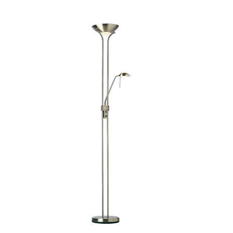 BOXED ENDON ROME MOTHER & CHILD FLOOR LAMP ANTIQUE BRASS (1 BOX)