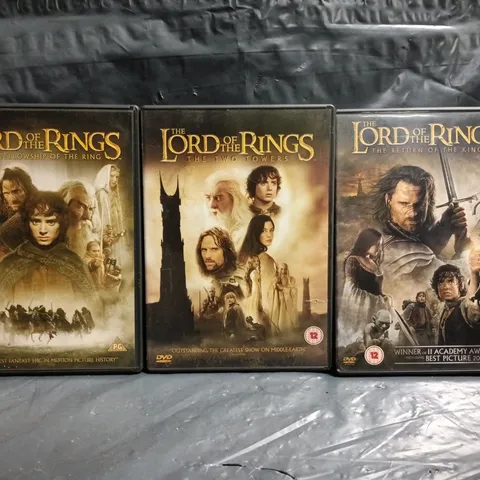 LORD OF THE RINGS TRILOGY DVD FILM SET