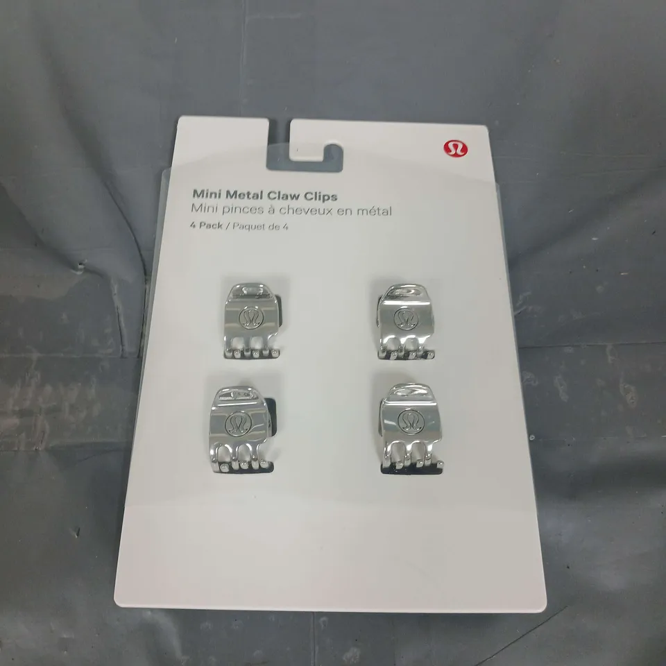 LULULEMON 4PACK MINI METAL CLAW CLIPS