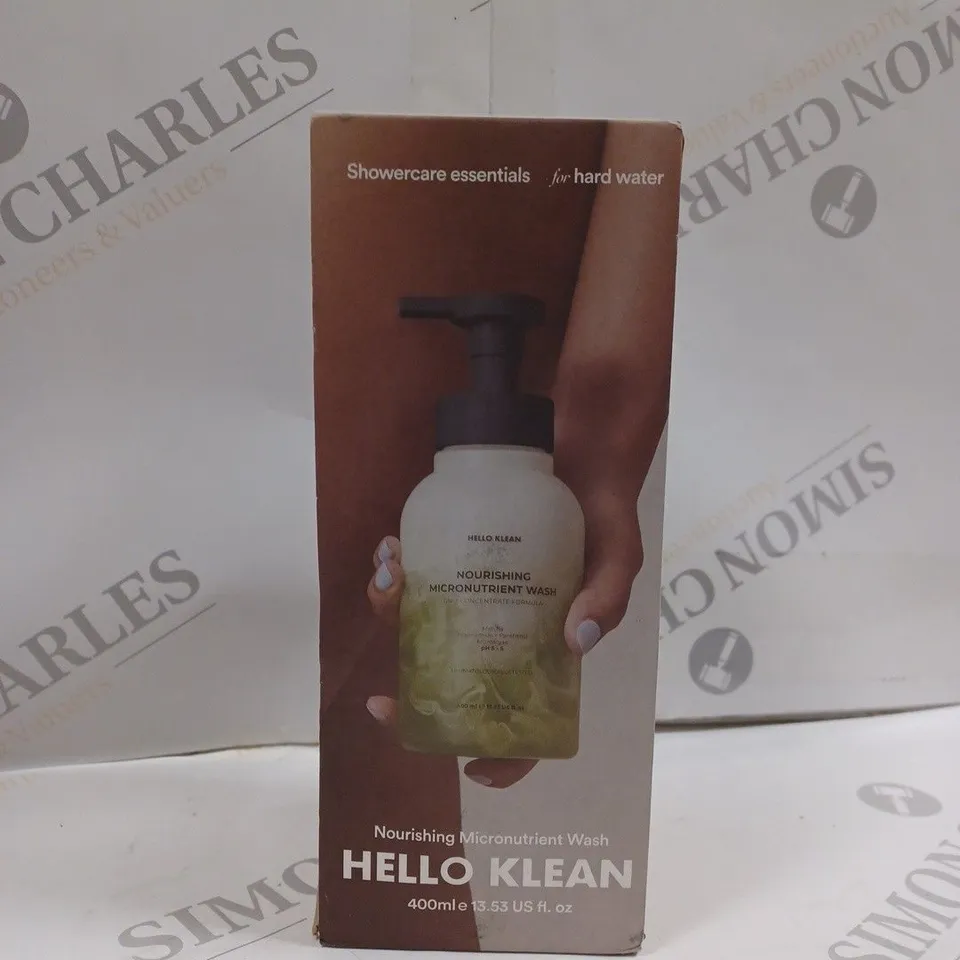BOXED HELLO KLEAN NOURISHING MICRONUTRIENT WASH 400ML