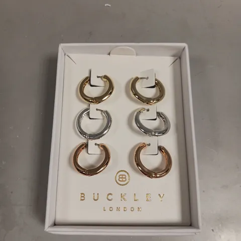 BUCKLEY LONDON HOOP EARRINGS SET