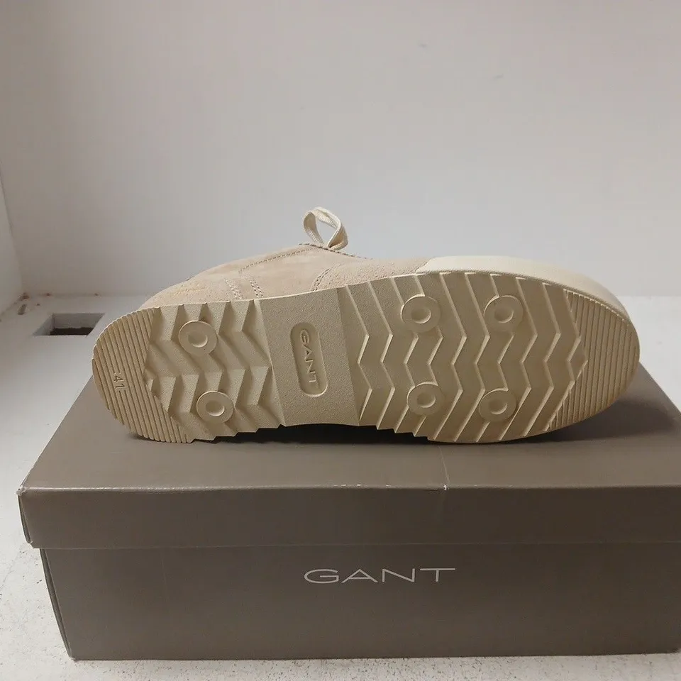 GANT BEIGE SUEDE SNEAKERS – MEN'S FOOTWEAR UK 7