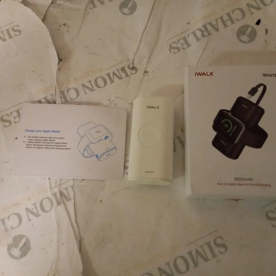 BOXED IWALK 9000MAH POWER BANK FOR IPHONE CHARGING, WITH MANUAL