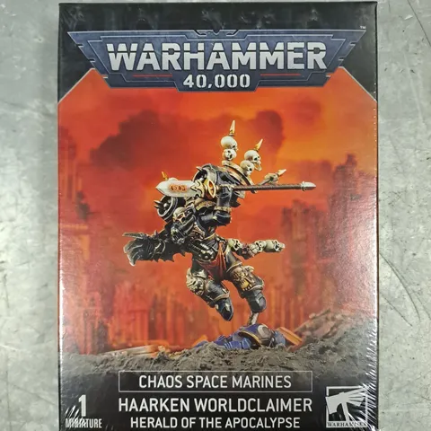 WARHAMMER 40K CHAOS SPACE MARINES HAARKEN WORLDCLAIMER HERALD OF THE APOCALYPSE MINIATURE