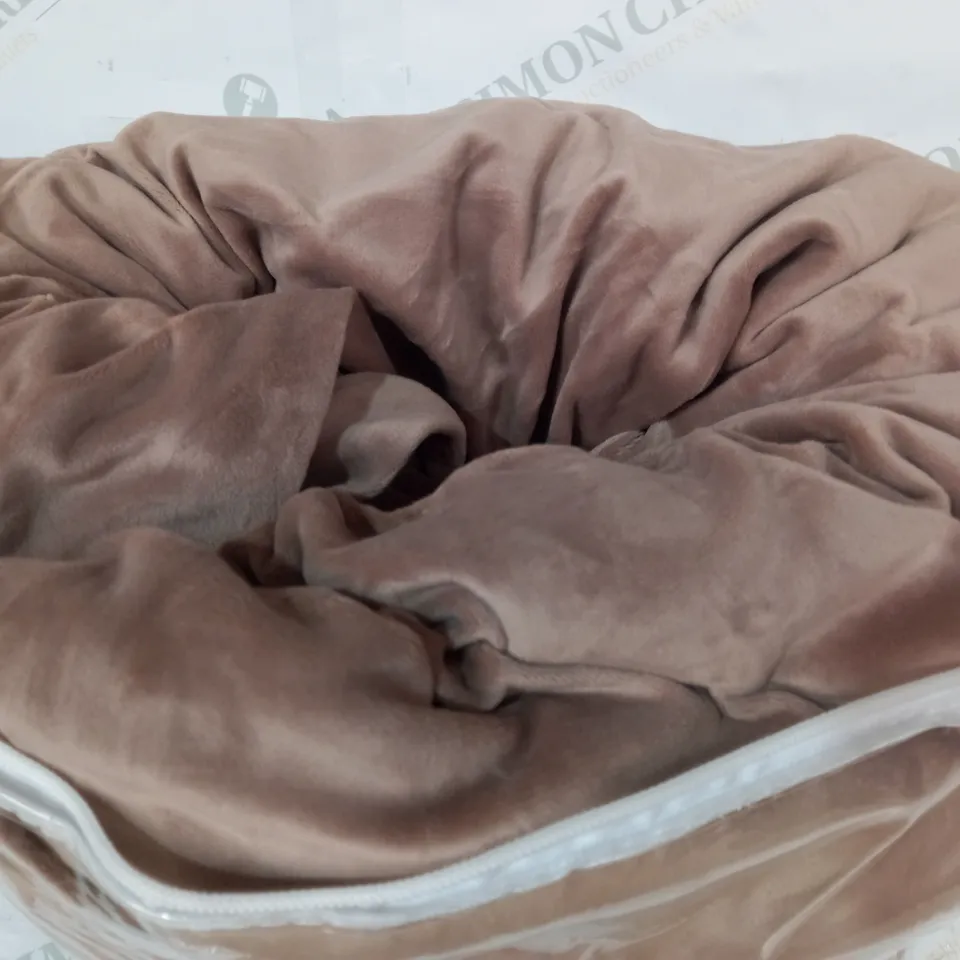 UNBRANDED SOFT BLANKET IN TAUPE COLOUR