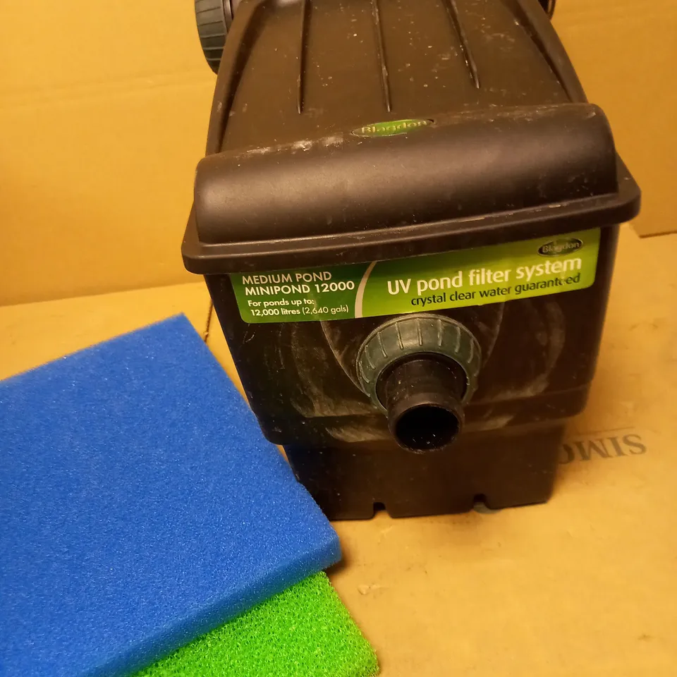 BLAGDON 9W MINI-POND BOX FILTER 12000 LITRE MODEL