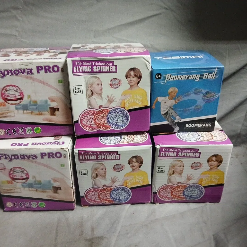 LOT OF 6 BOXED HOVER TOYS