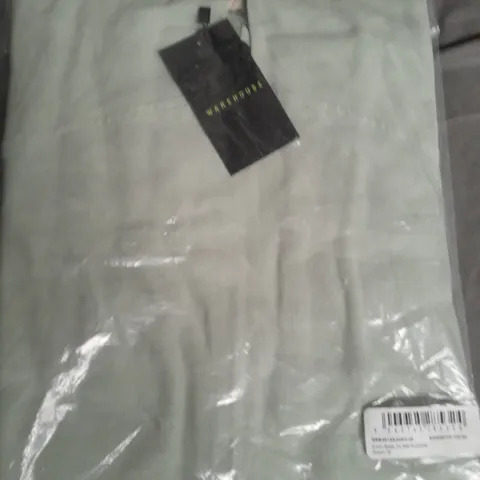 WAREHOUSE LINEN ROPE TIE MIDI SUNDRESS IN GREEN - SIZE 16