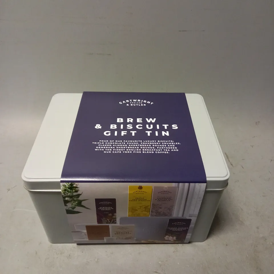 CARTWRIGHT BREW AND BISCUITS GIFT TIN 
