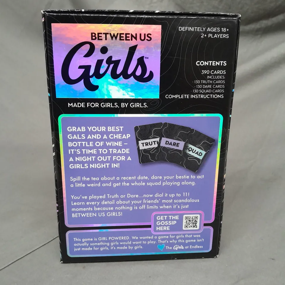 BETWEEN US GIRLS PARTY CARD GAMES