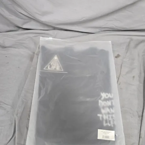 BAGGED YOU DONT WANT THIS LIFE REFLECTIVE BLACK PAINTER TEE - SIZE XL