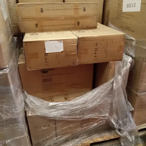 PALLET OF ASSORTED INCOMPLETE RATTAN OUTDOOR FURNITURE SETS, PARTS ONLY