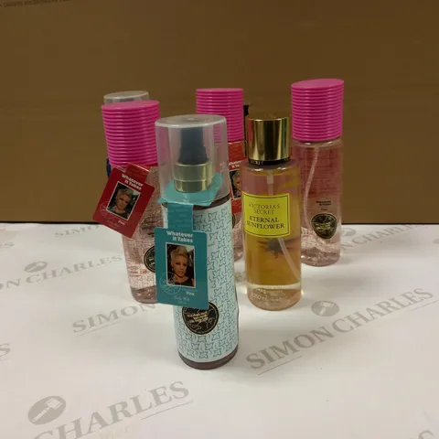 LOT OF APPROX 6 BOTTLES BODY MIST TO INCLUDE: VICTORIA SECRET, PINK