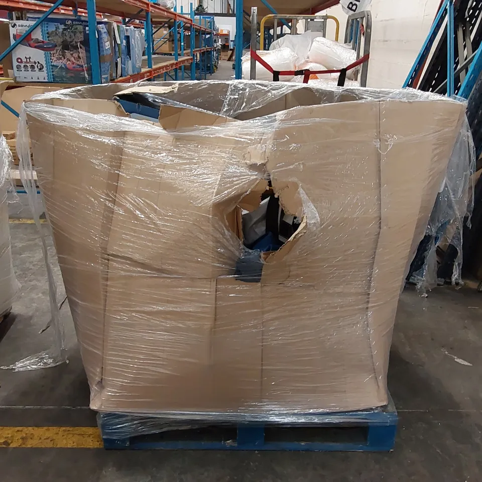 PALLET OF ASSORTED INFLATABLE KAYAKS, PADDLES AND PUMPS
