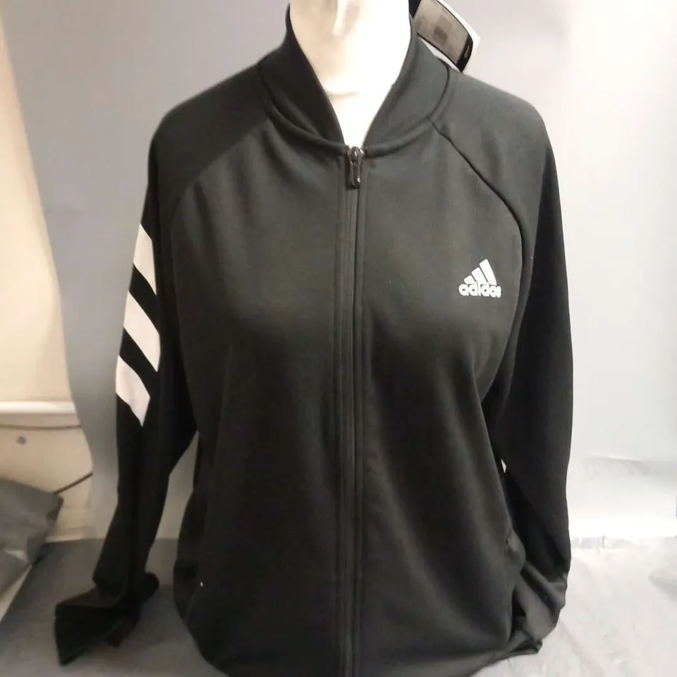 ADIDAS BLACK AND WHITE JACKET SIZE 14-15Y