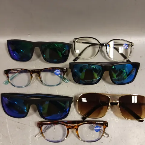 APPROXIMATELY 15 ASSORTED GLASSES/SUNGLASSES IN VARIOUS DESIGNS 
