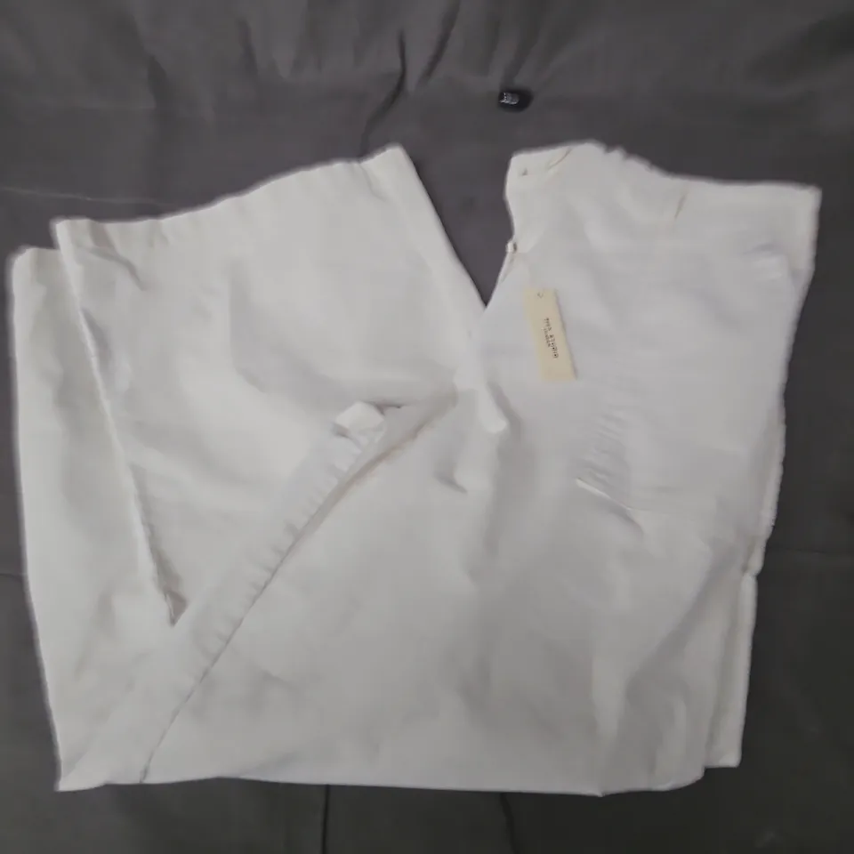 MAX STUDIO LONDON WHITE TROUSERS, WOMEN'S, SIZE L