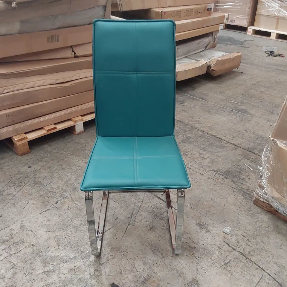 DESIGNER FAUX LEATHER DINING CHAIR