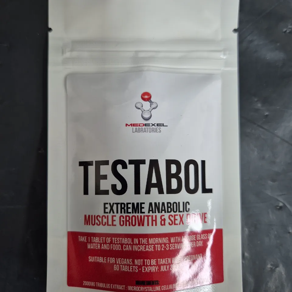 BOX OF APPROXIMATELY 75 PACKS OF CUTS-N-GAINS TABLETS - TESTABOL (60 TABLETS PER PACK)