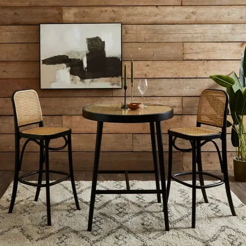 BOXED FRANCO BAR TABLE BLACK