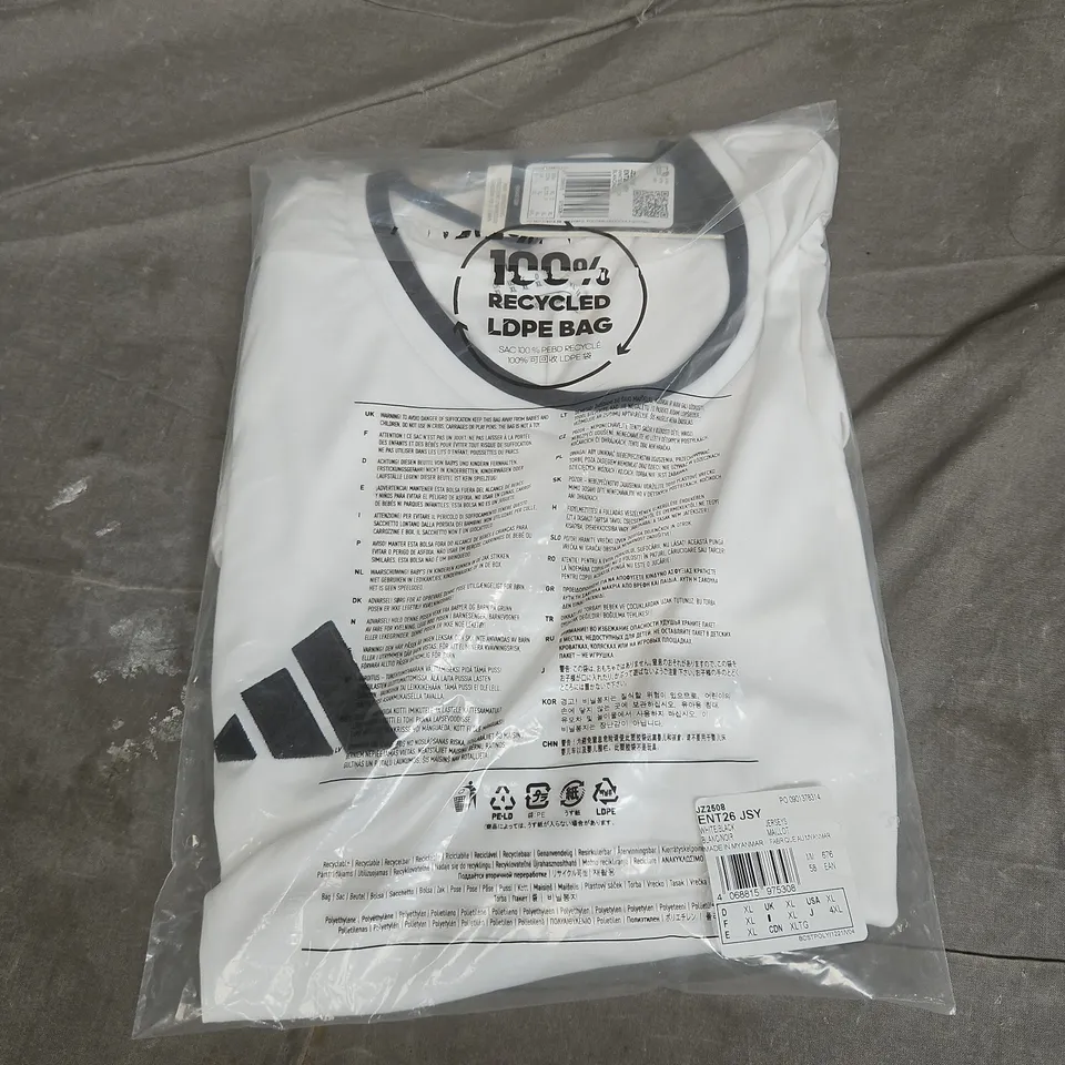 BAGGED ADIDAS LOGO TEE - SIZE XL
