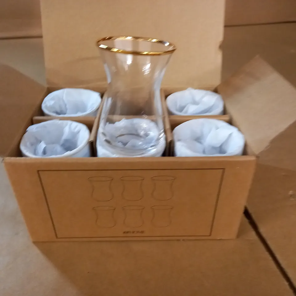 H&M HOME SET OF 6 SMALL GLASS VASES