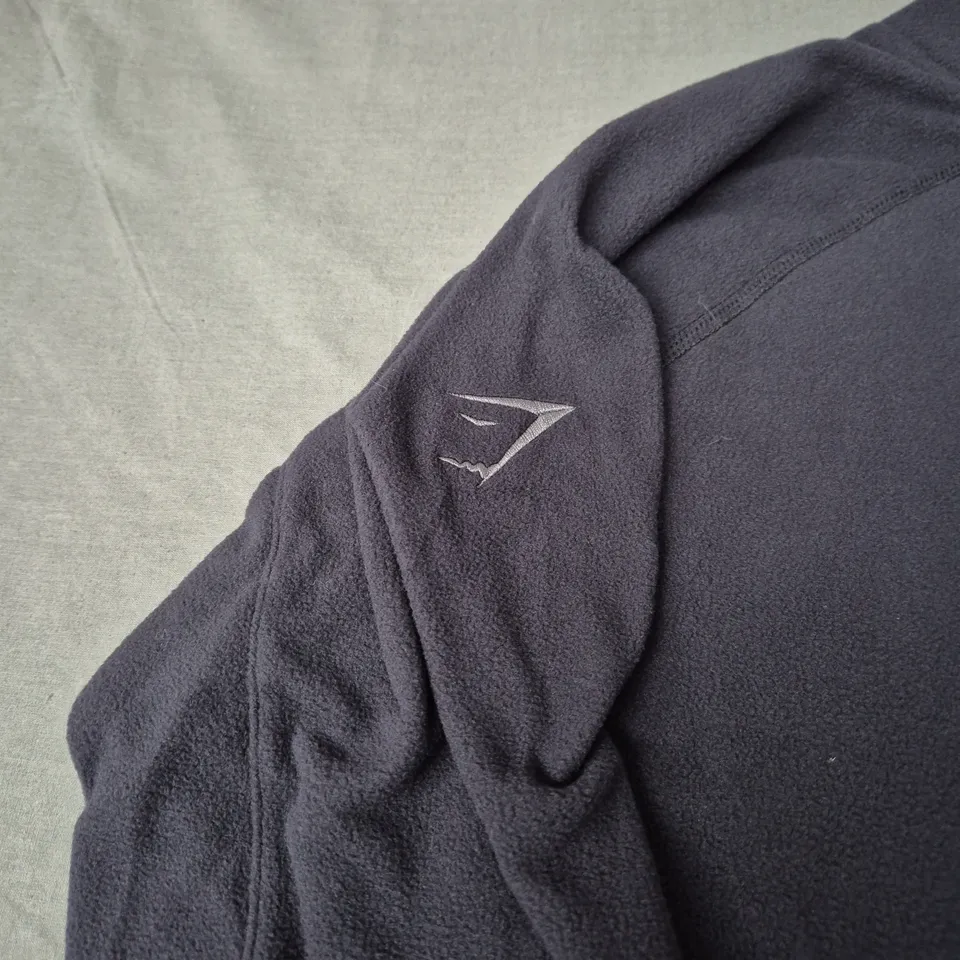 GYMSHARK FLEECE 1/4 ZIP - SIZE SMALL