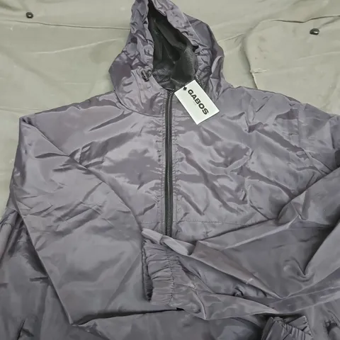 GABOS LONDON HOODED JACKET – GREY, SIZE L