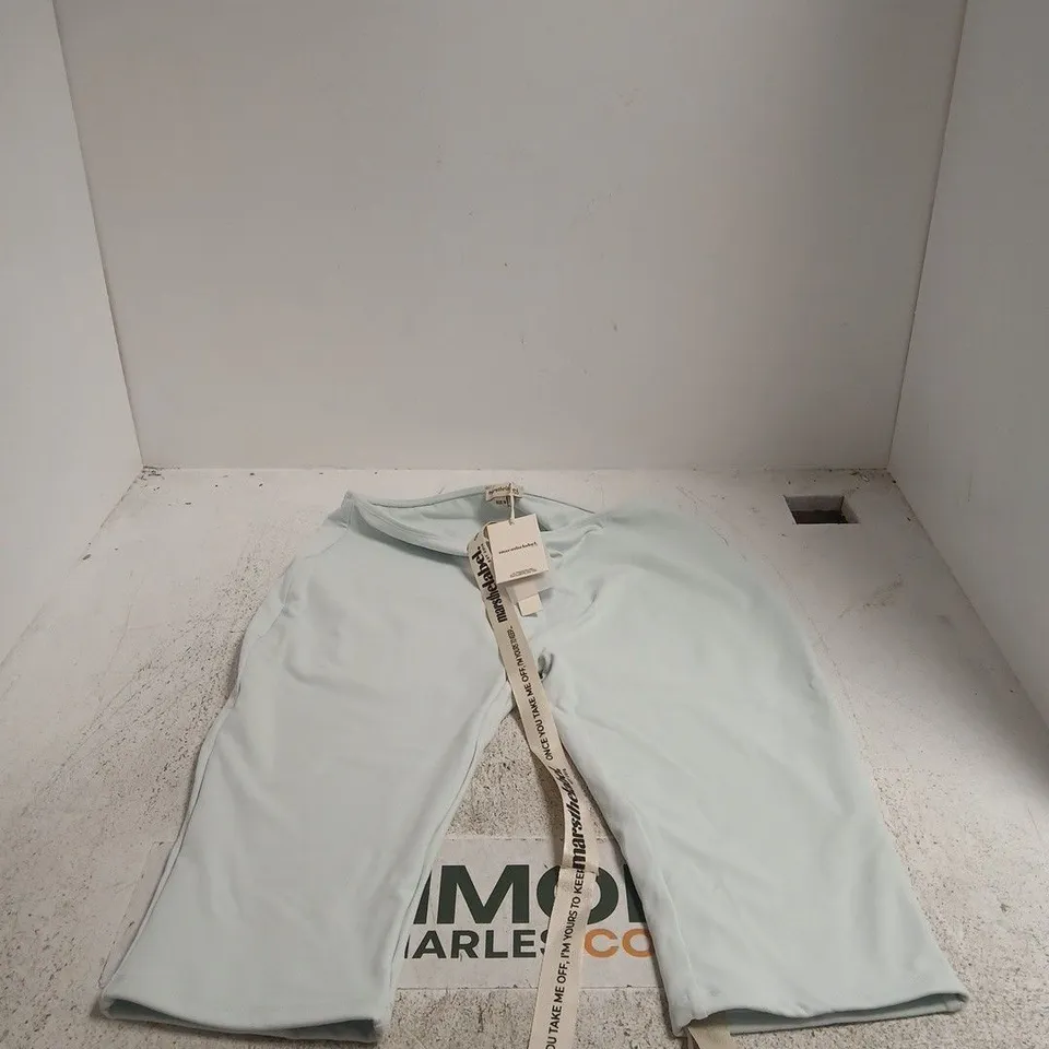 MARS THE LABEL WOMEN'S SHORT TROUSERS – LIGHT BLUE, UK 14 (SIZE 14) TAGGED