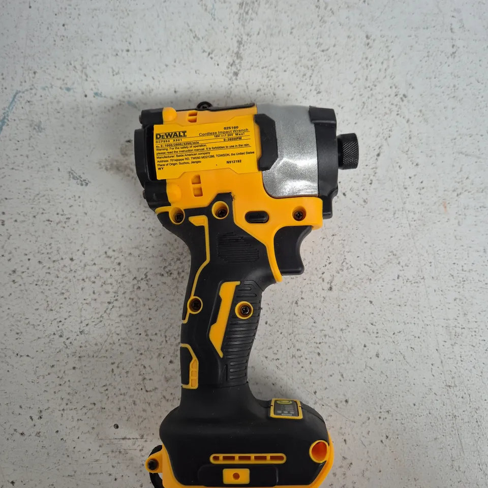 DEWALT 20V BRUSHLESS CORDLESS IMPACT WRENCH WITH NO BATTERY 