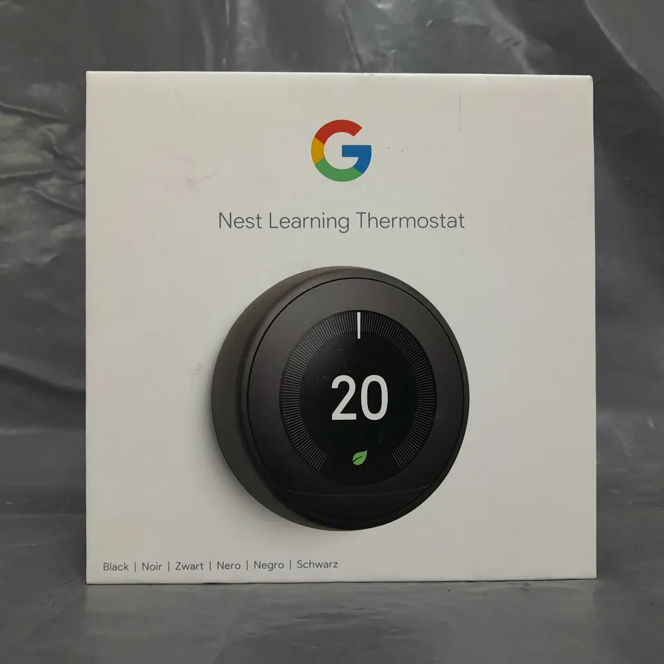 BOXED GOOGLE NEST LEARNING THERMOSTAT