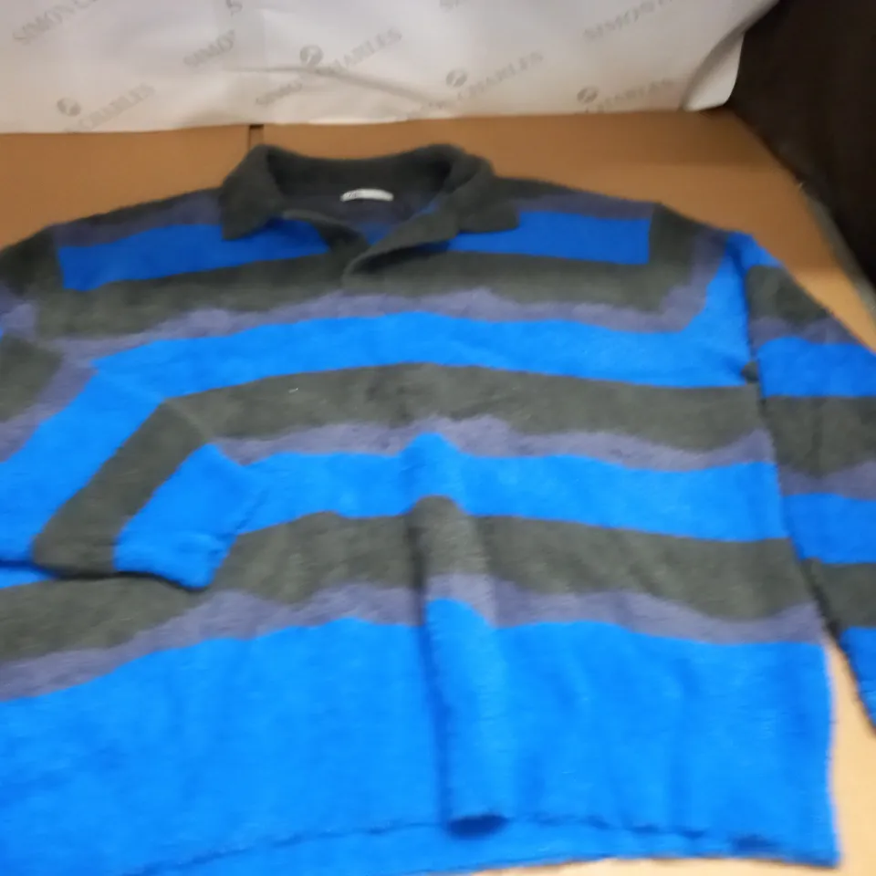 ZARA HEAVY STRIPED JUMPER - EUR XL