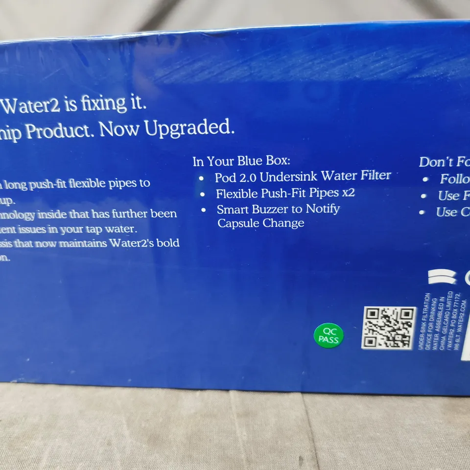 WATER2 POD 2.0 UNDERSINK WATER FILTER – BOXED