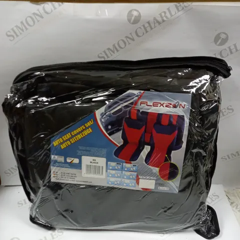 FLEXZON UNIVERSAL CAR SEAT COVERS - BLACK