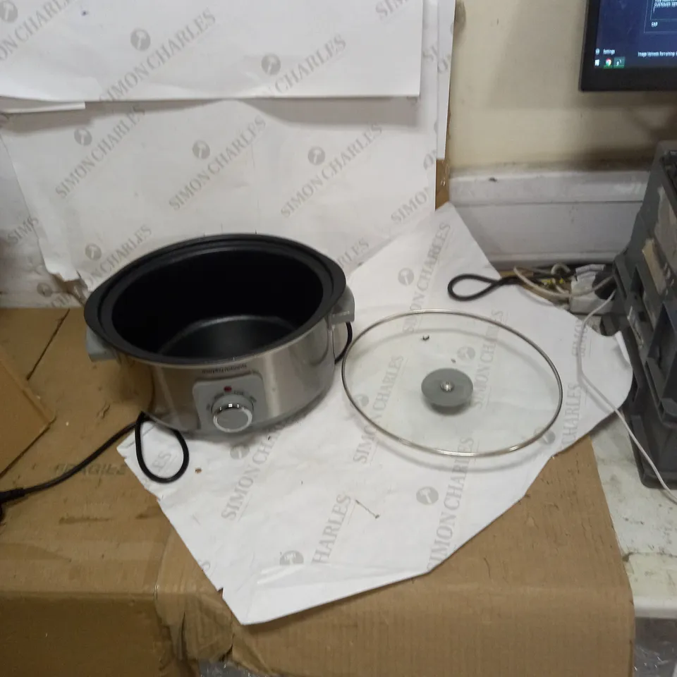 MORPHY RICHARDS SEAR & STEW 3.5 LITRE ALUMINIUM SLOW COOKER