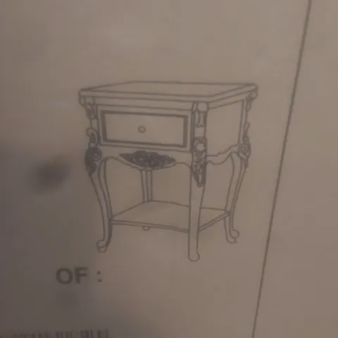 BOXED HOMES DIRECT 365 1-DRAWER BEDSIDE
