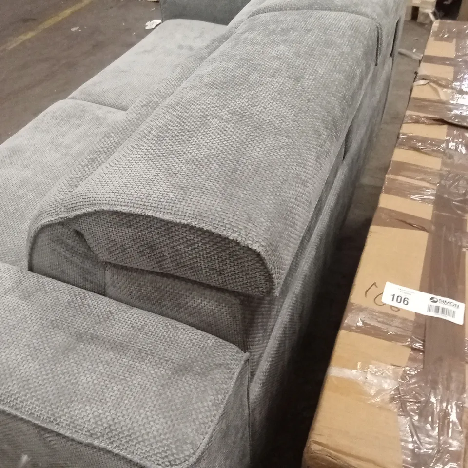 VENOSA 3 SEATER POWER RECLINER FABRIC SOFA - GREY RRP £999