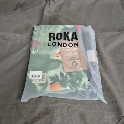 BAGGED ROKA LONDON CARNABY RECYCLED CANVAS BAG IN KEW GARDENS SIZE XL