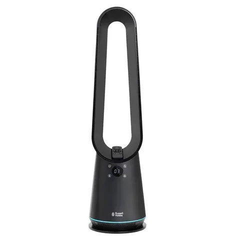 BOXED RUSSELL HOBBS SMART COMPACT BLADELESS COOLING FAN - BLACK (1 BOX)