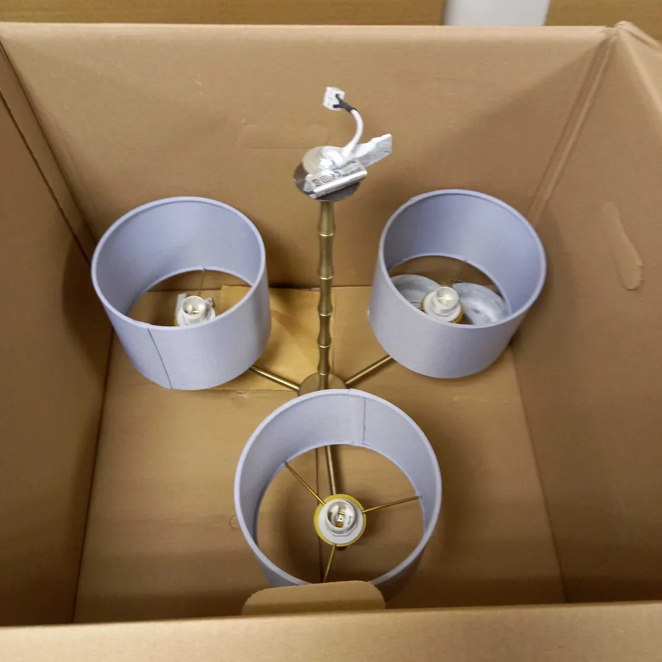 BAMBOO SEMI FLUSH CEILING LIGHT 
