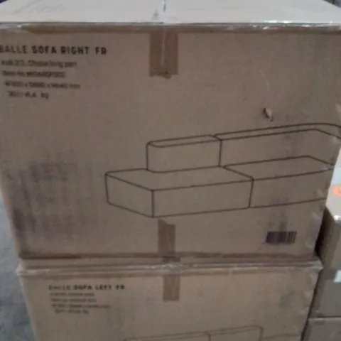 BOXED BALLE SOFA //CHARCOAL [2 BOXES]