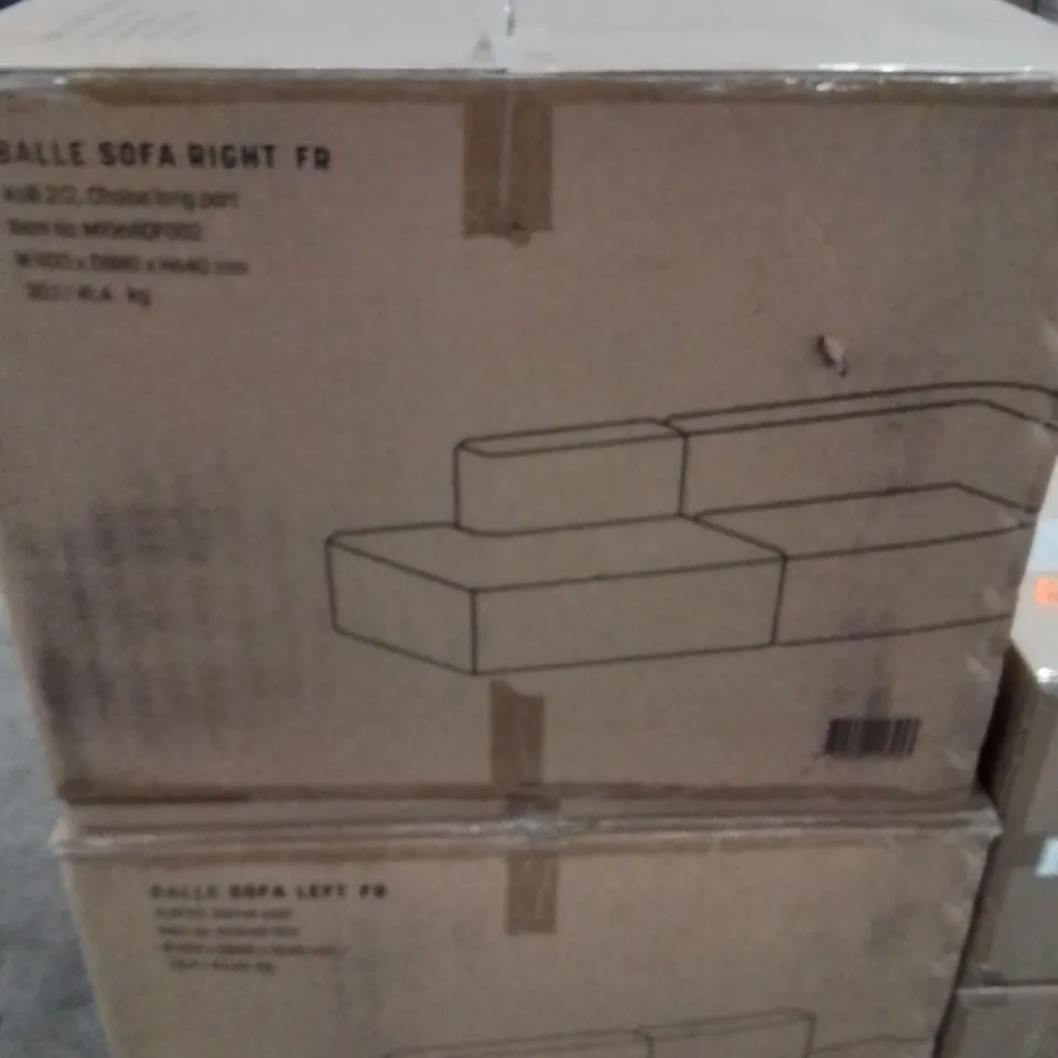 BOXED BALLE SOFA //CHARCOAL [2 BOXES]
