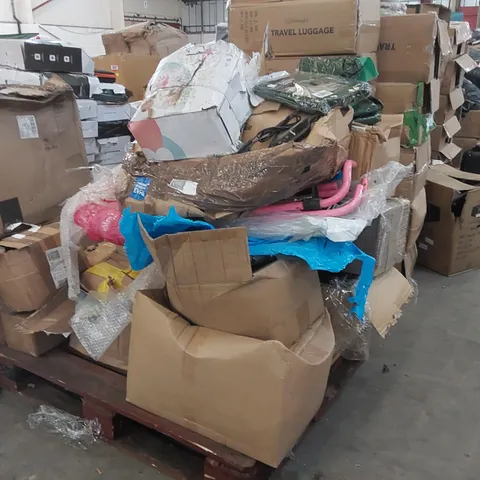 PALLET OF ASSORTED CONSUMER PRODUCTS/FURNITURE PARTS 