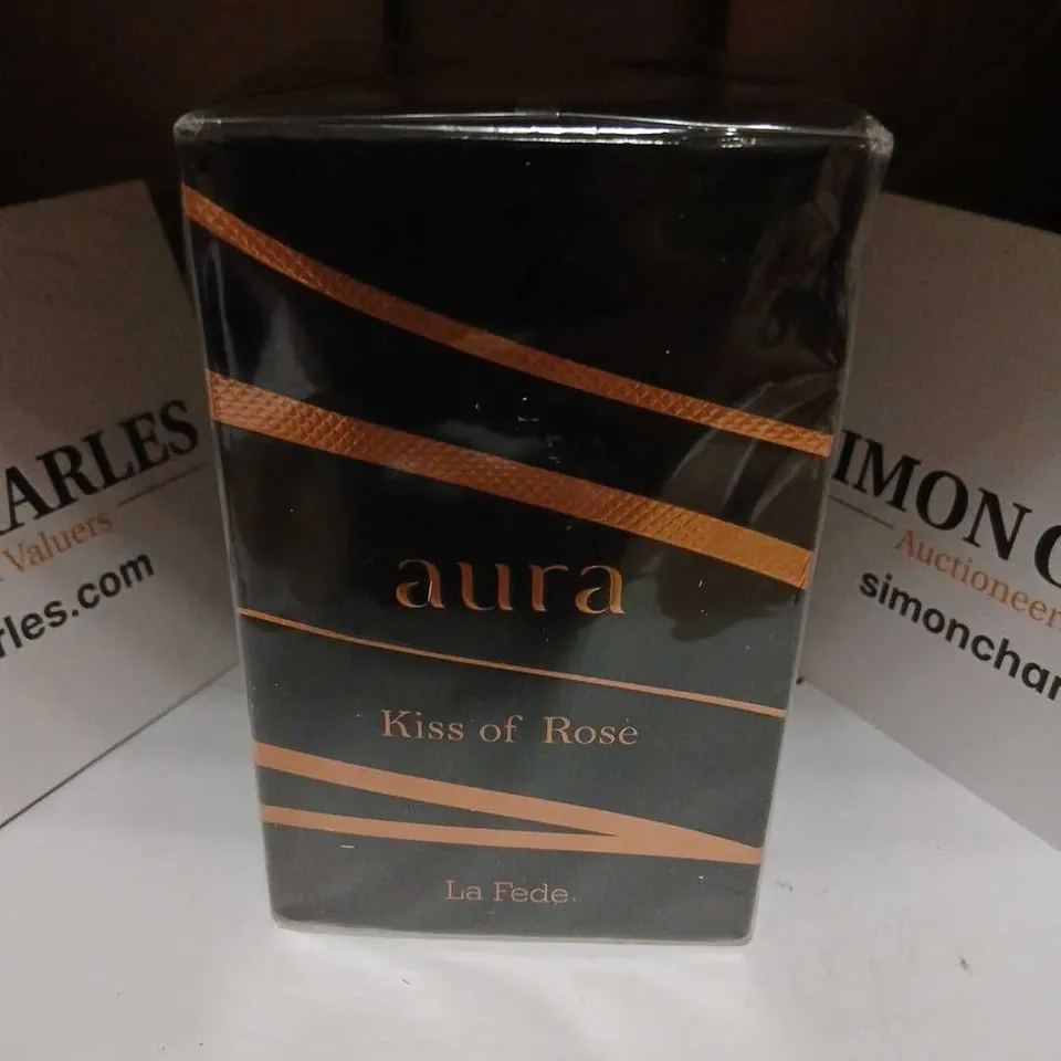 BOXED AND SEALED AURA KISS OF ROSE LA FEDE EAU DE PARFUM 100ML