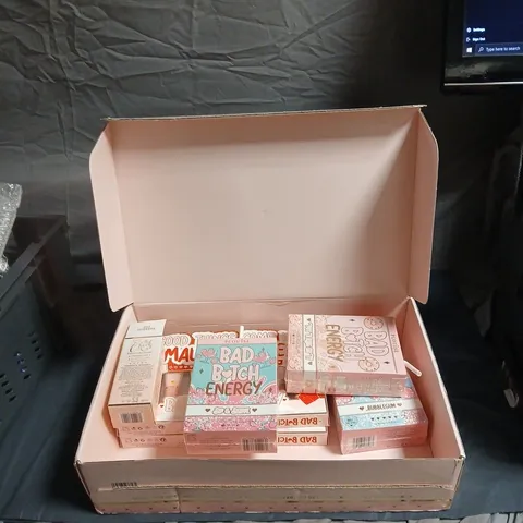 P LOUISE MAKE-UP BOX SET – PINK PACKAGING WITH ASSORTED MINI BEAUTY BOXES