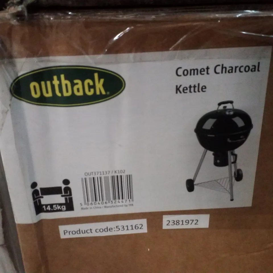 BOXED OUTBACK COMET CHARCOAL KETTLE