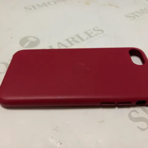 IPHONE SE RED LEATHER CASE